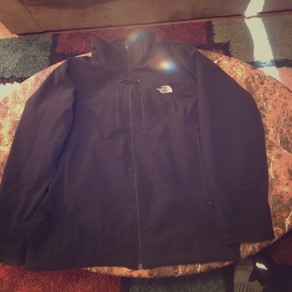 North face black winter coat
